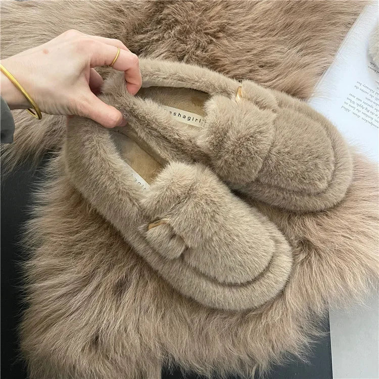 Lucia – Pluche Warme Winterloafers voor Dames
