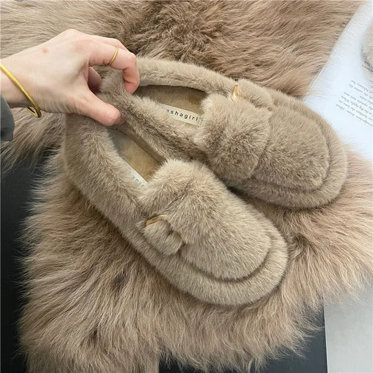 Lucia – Pluche Warme Winterloafers voor Dames