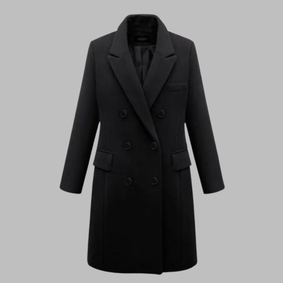 Laura – Elegante Lange Winterjas voor Dames
