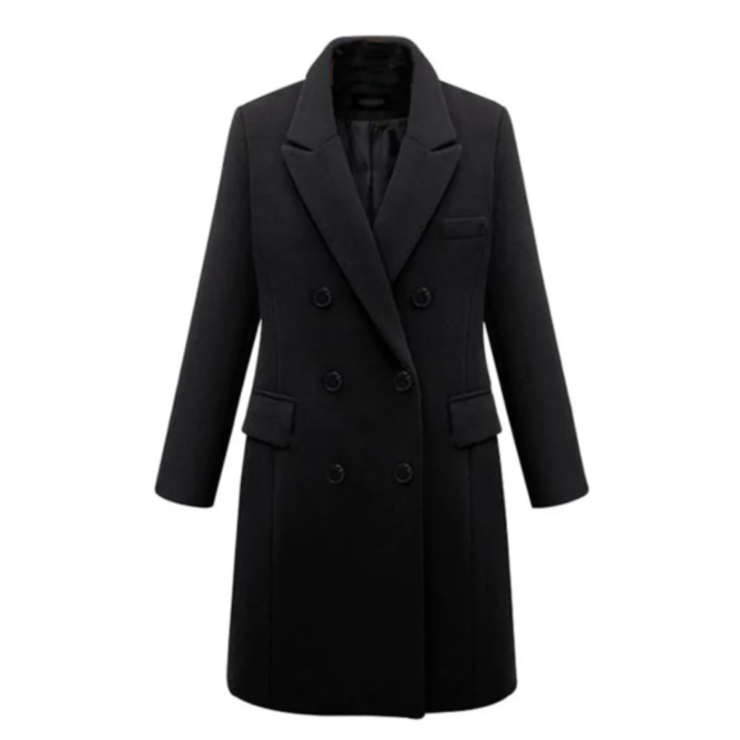 Laura – Elegante Lange Winterjas voor Dames