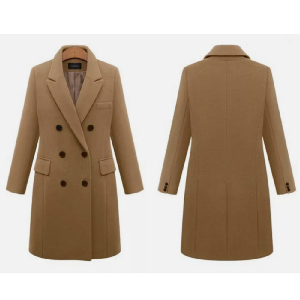 Laura – Elegante Lange Winterjas voor Dames