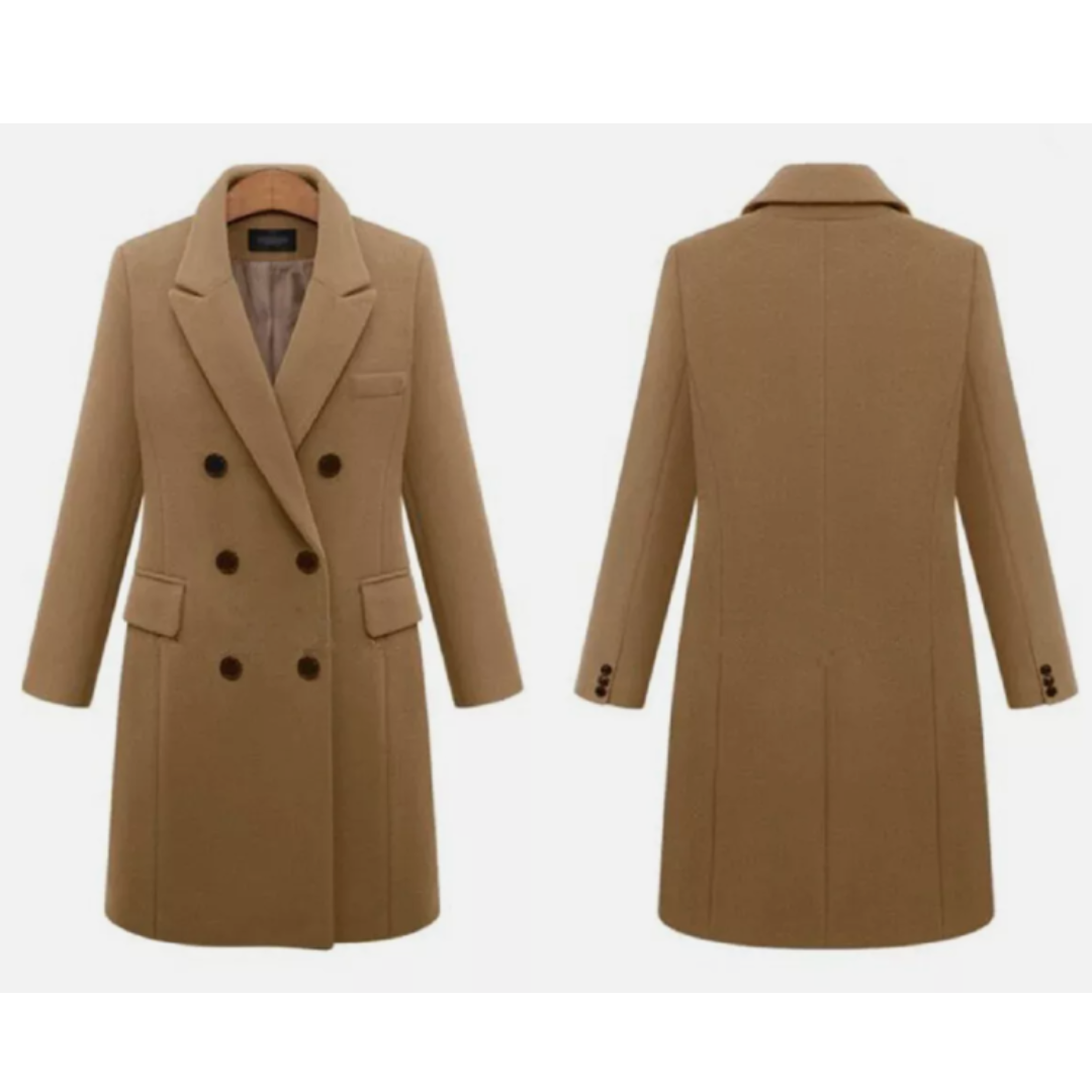 Laura – Elegante Lange Winterjas voor Dames
