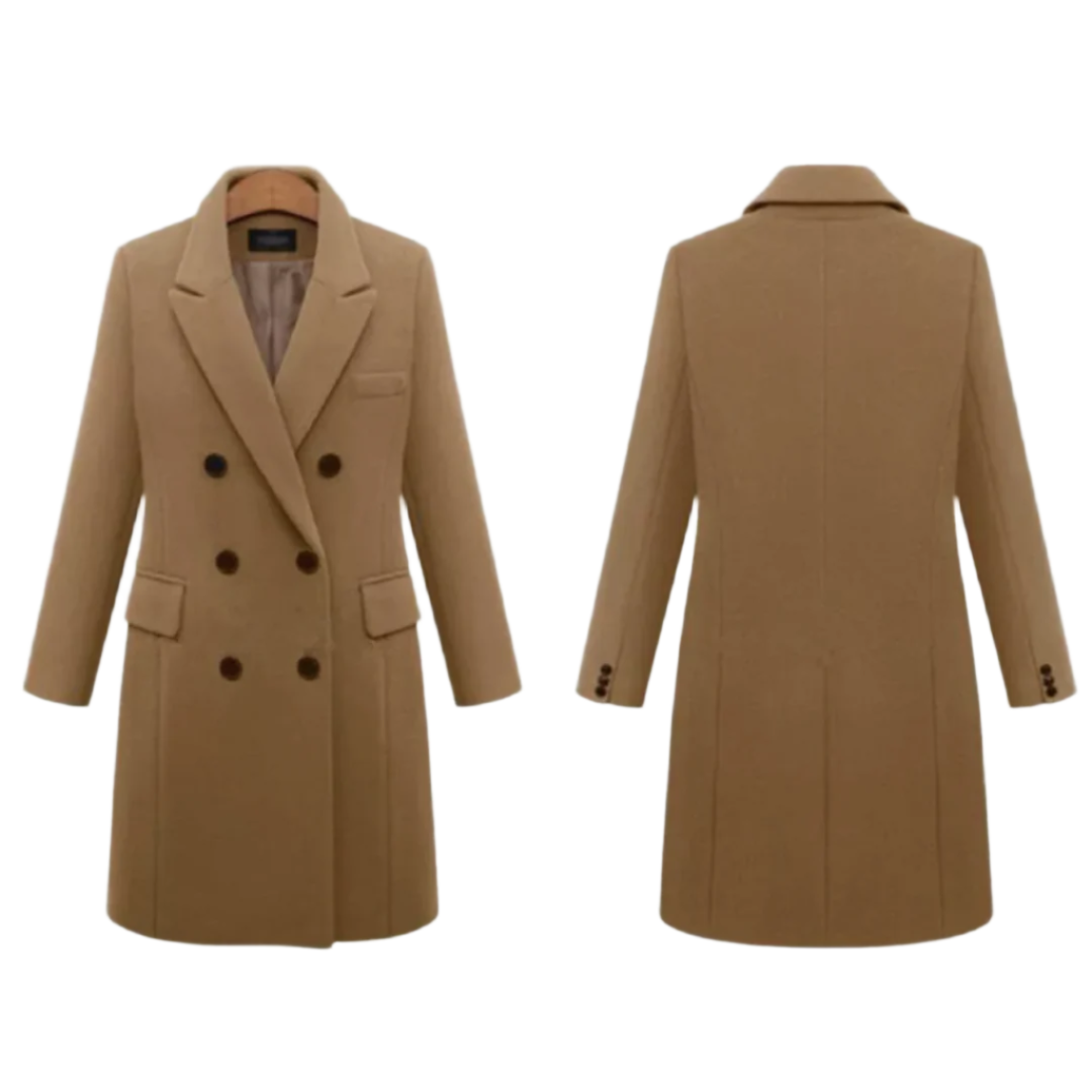 Laura – Elegante Lange Winterjas voor Dames