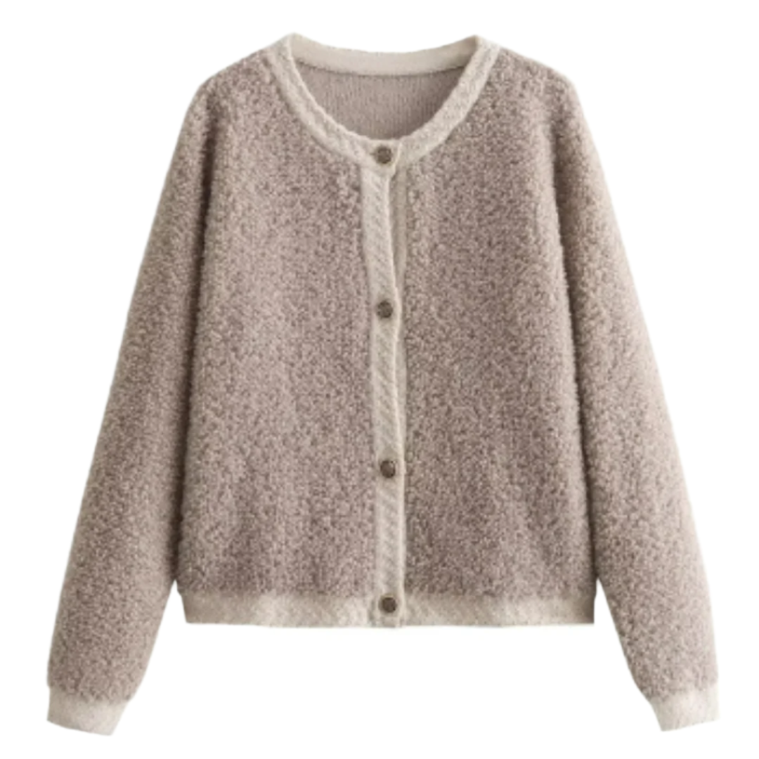 Kerstine – Cozy Dames Teddy Cardigan