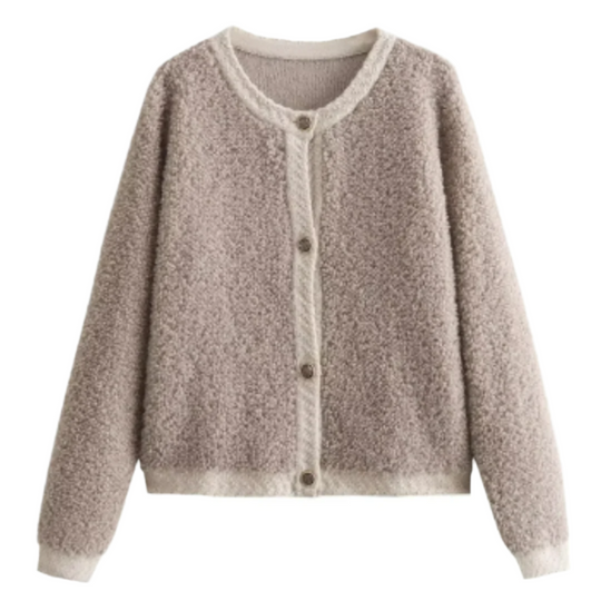 Kerstine – Cozy Dames Teddy Cardigan