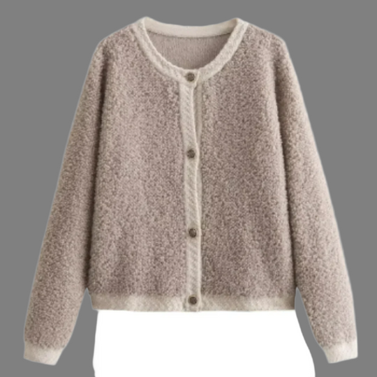 Kerstine – Cozy Dames Teddy Cardigan