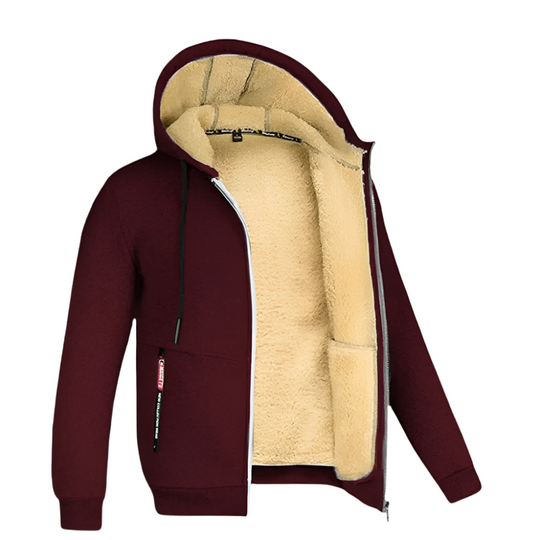 Max – Fleece gevoerd herenjack met capuchon