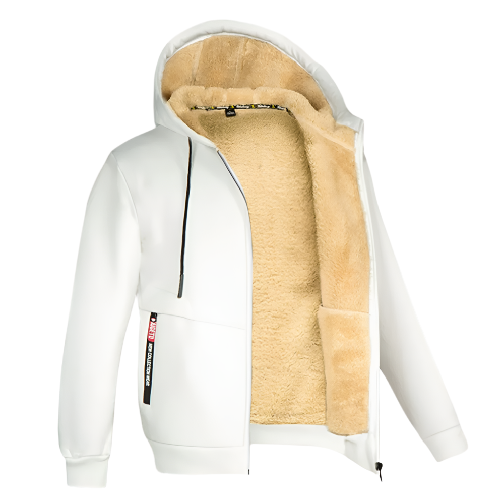 Max – Fleece gevoerd herenjack met capuchon