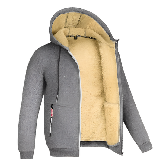 Max – Fleece gevoerd herenjack met capuchon