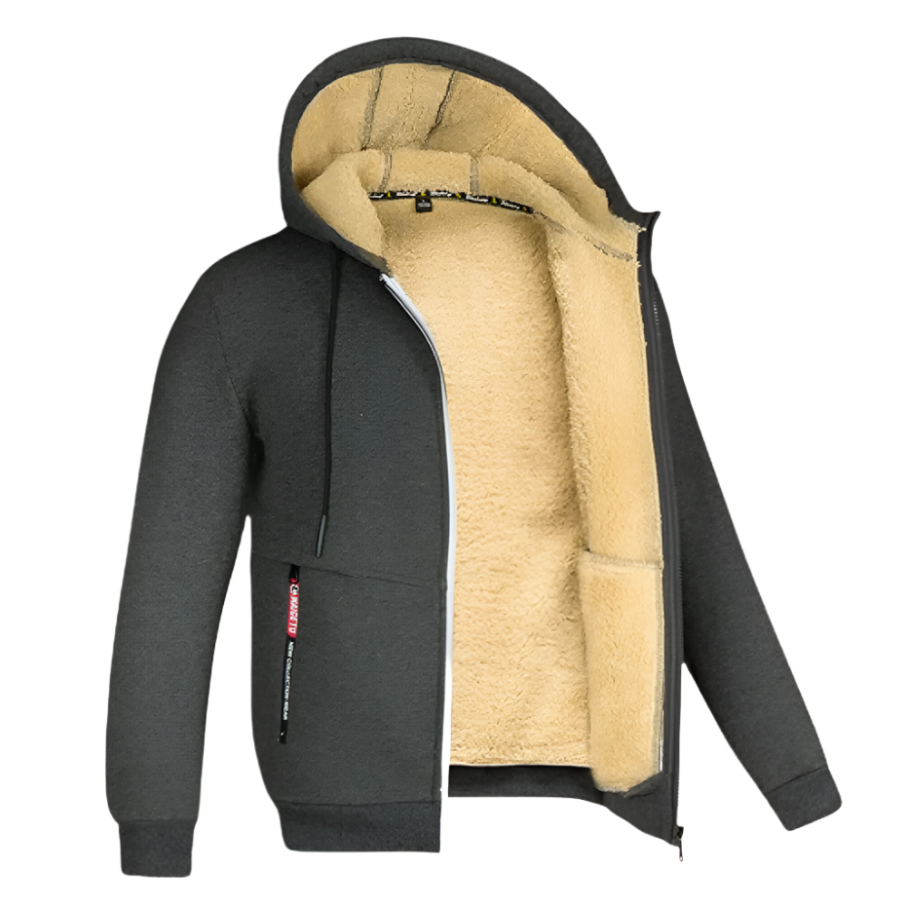 Max – Fleece gevoerd herenjack met capuchon