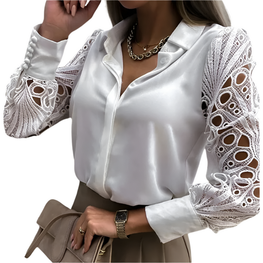 Caterina – Blouse met Kanten Details