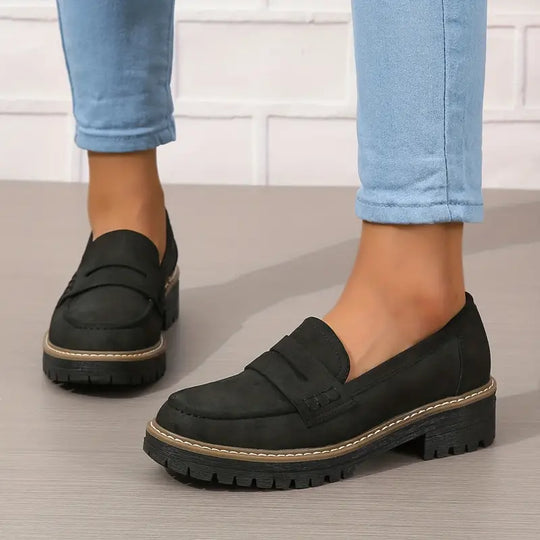 Isabella – Stijlvolle Damesmocassins met Dikke Zool