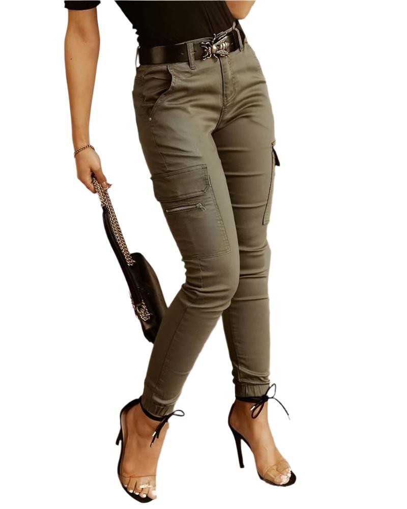 Luca Stretch Katoenen Dames Cargo Pants