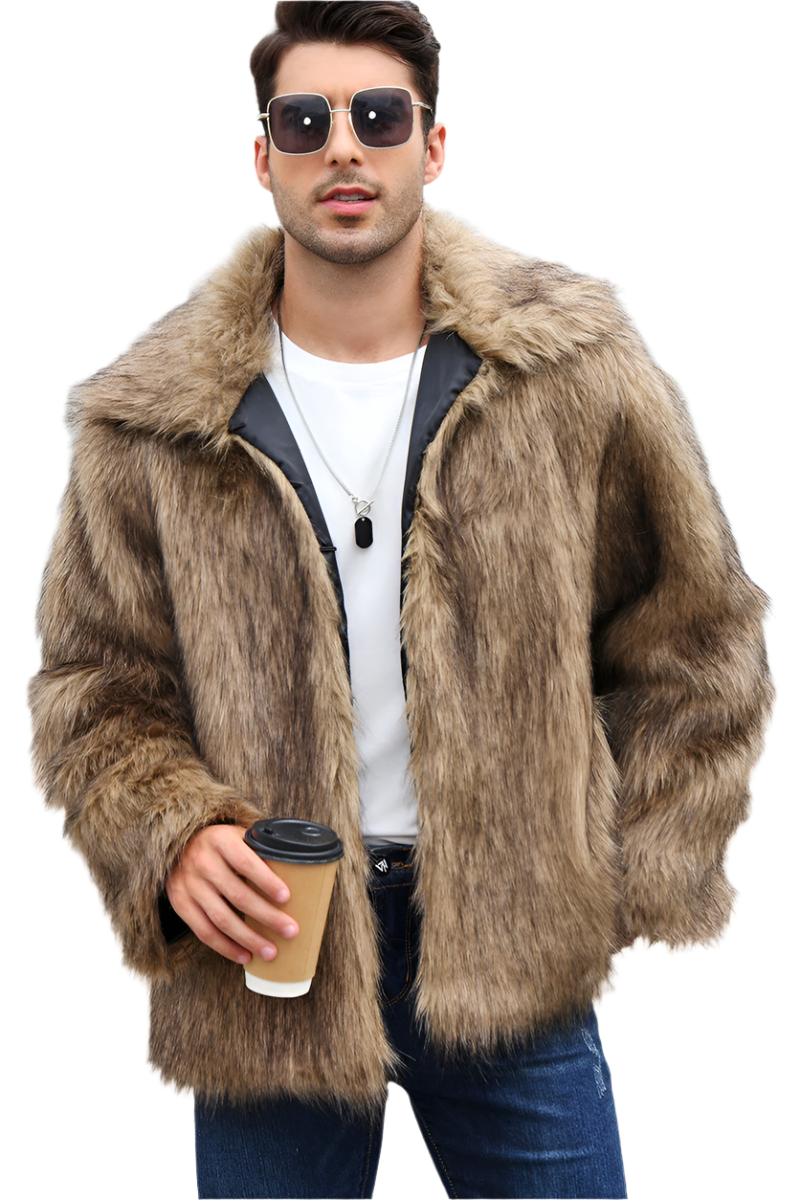 Giovanni – Luxe Faux Fur Winterjas voor Heren