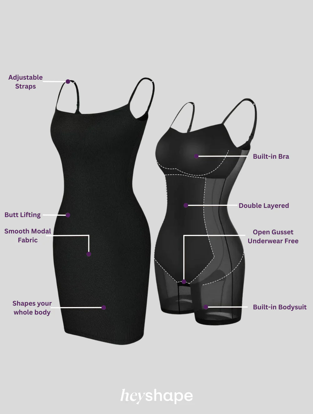 Isabella – Shapewear Slipjurk voor Dames