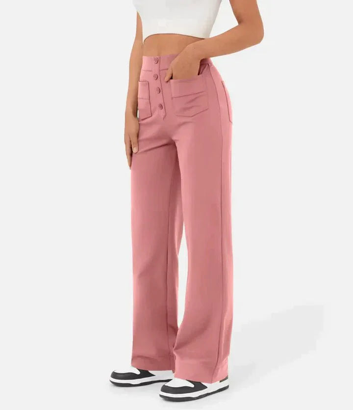 Violetta – Comfortabele Vrouwen Hoge Taille Casual Broek