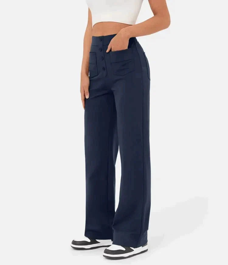 Alessia – High-Waisted Dames Stretch Broek