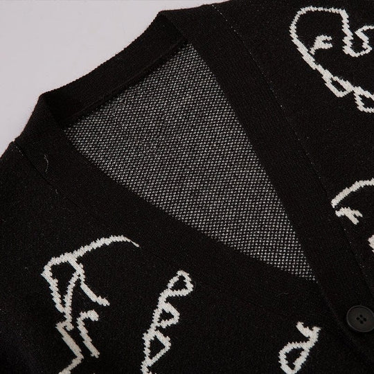Diego- Dinosaur Print Cardigan Sweater