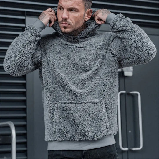 Luciano – Gezellige Teddy Fleece Winterjas voor Mannen