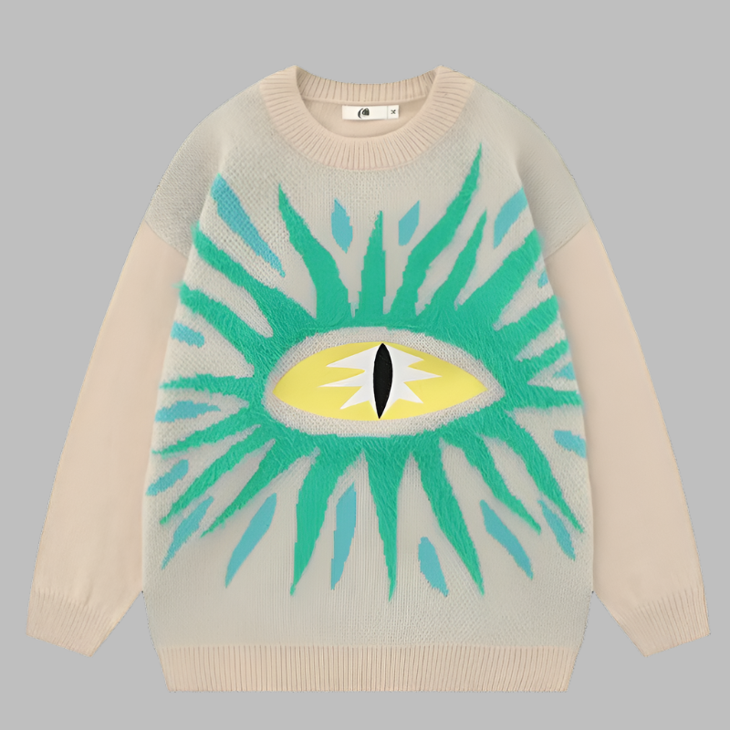 Jenny – Retro Zwarte Cartoon Anime Trui voor Dames
