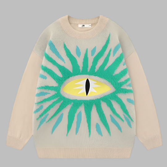 Jenny – Retro Zwarte Cartoon Anime Trui voor Dames