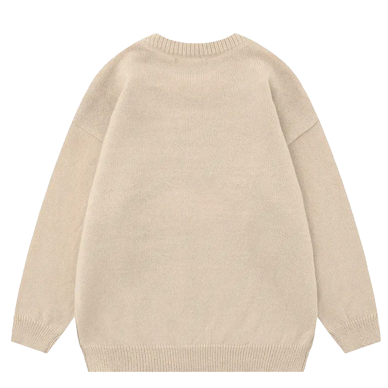 Jenny – Retro Zwarte Cartoon Anime Trui voor Dames