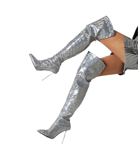 Francesca – Sexy Hoge Hak Overknee Laarzen voor Dames