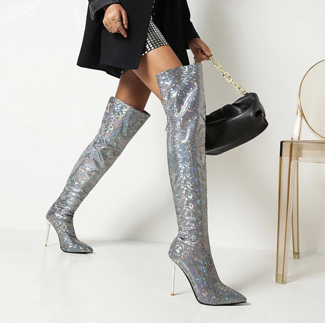 Francesca – Sexy Hoge Hak Overknee Laarzen voor Dames